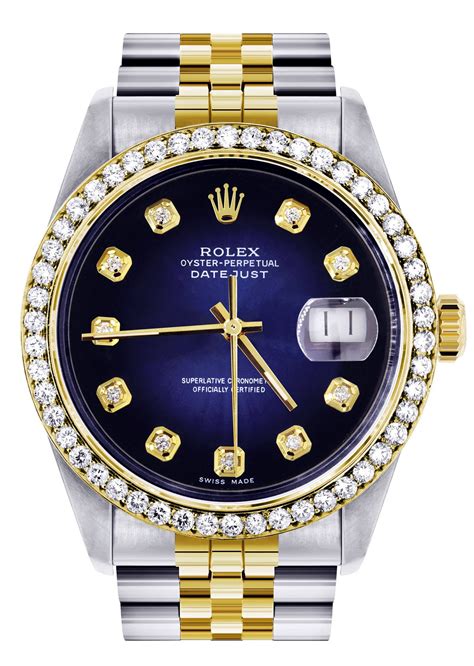 mens gold diamond rolex|Rolex men's watch diamond bezel.